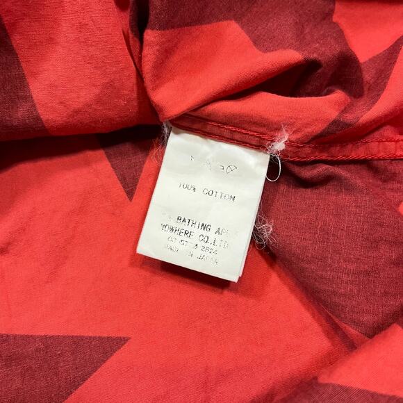 Authentic Bape 2000's All Over Sta Print Button Up Dress Shirt M - Picture 7 of 8